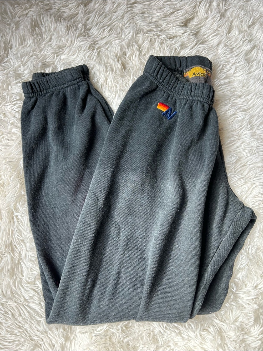 Aviator nation Grey with Pink Accent Sweatpants jogger size xs - Picture 9 of 11